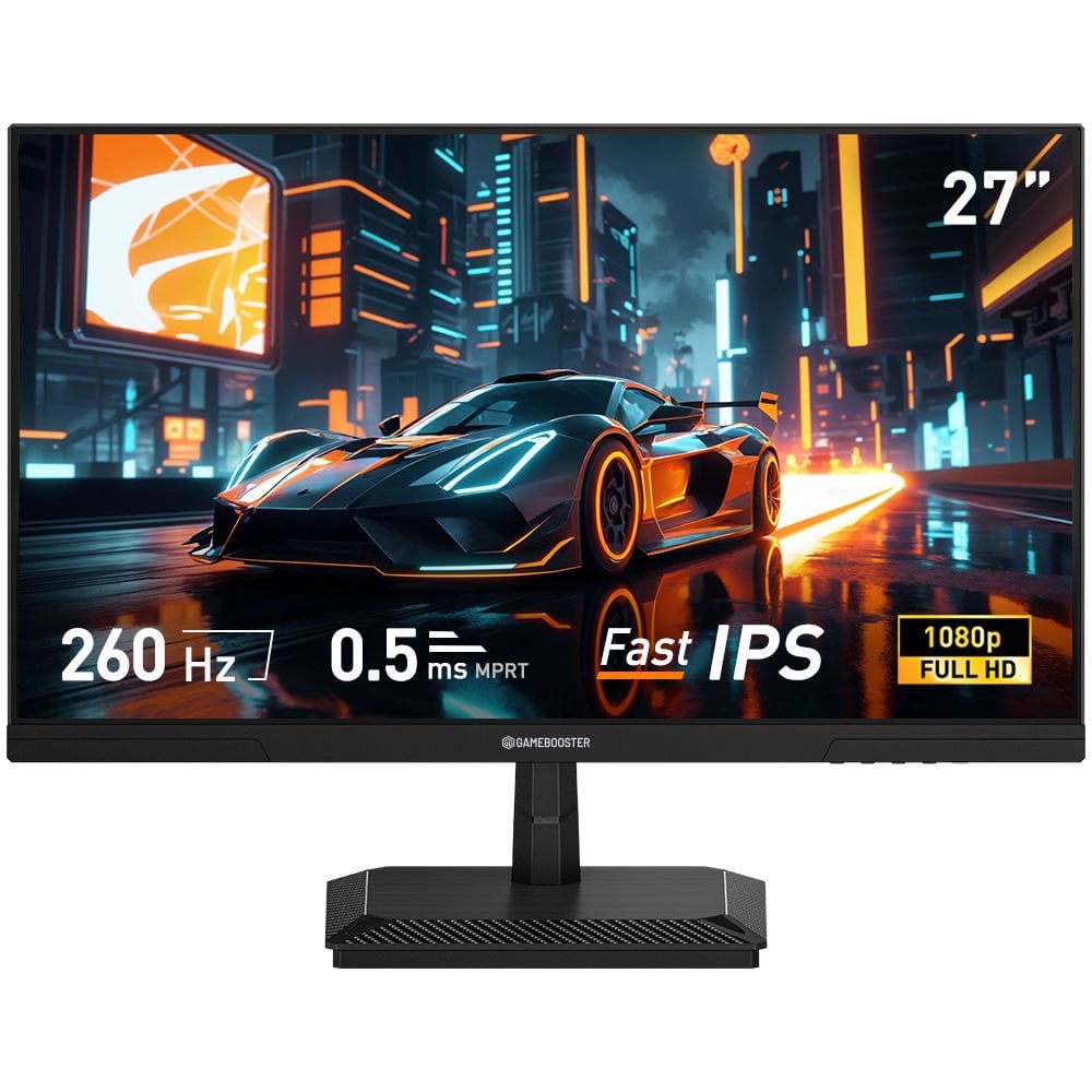 GameBooster GB-27F260FF 27'' 260Hz Fast IPS 0.5ms FHD 1*HDMI+1*DP Flat Gaming Monitör