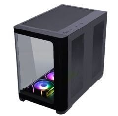 GameBooster GB-G2852B-850W 80+ BRONZE Curved Cam Type-C3.1 7*12cm ARGB Fan Seaview Gaming Siyah Kasa