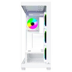 GameBooster FALCON LITE A7501W 750W 80+ BRONZE 4*ARGB Fan Mid-T ATX SeaView Gaming Beyaz Kasa