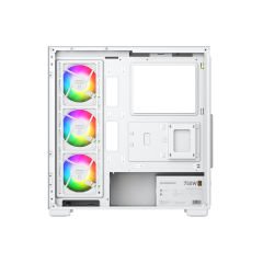 GameBooster A7505W 750W 80+ BRONZE 5*ARGB Fan Mid-T ATX SeaView Gaming Beyaz Kasa