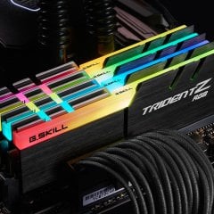 GSKILL TRIDENT Z RGB LED DDR4-4000Mhz CL18 32GB (2X16GB) DUAL (18-22-22-42) 1.4V Bellek Kiti