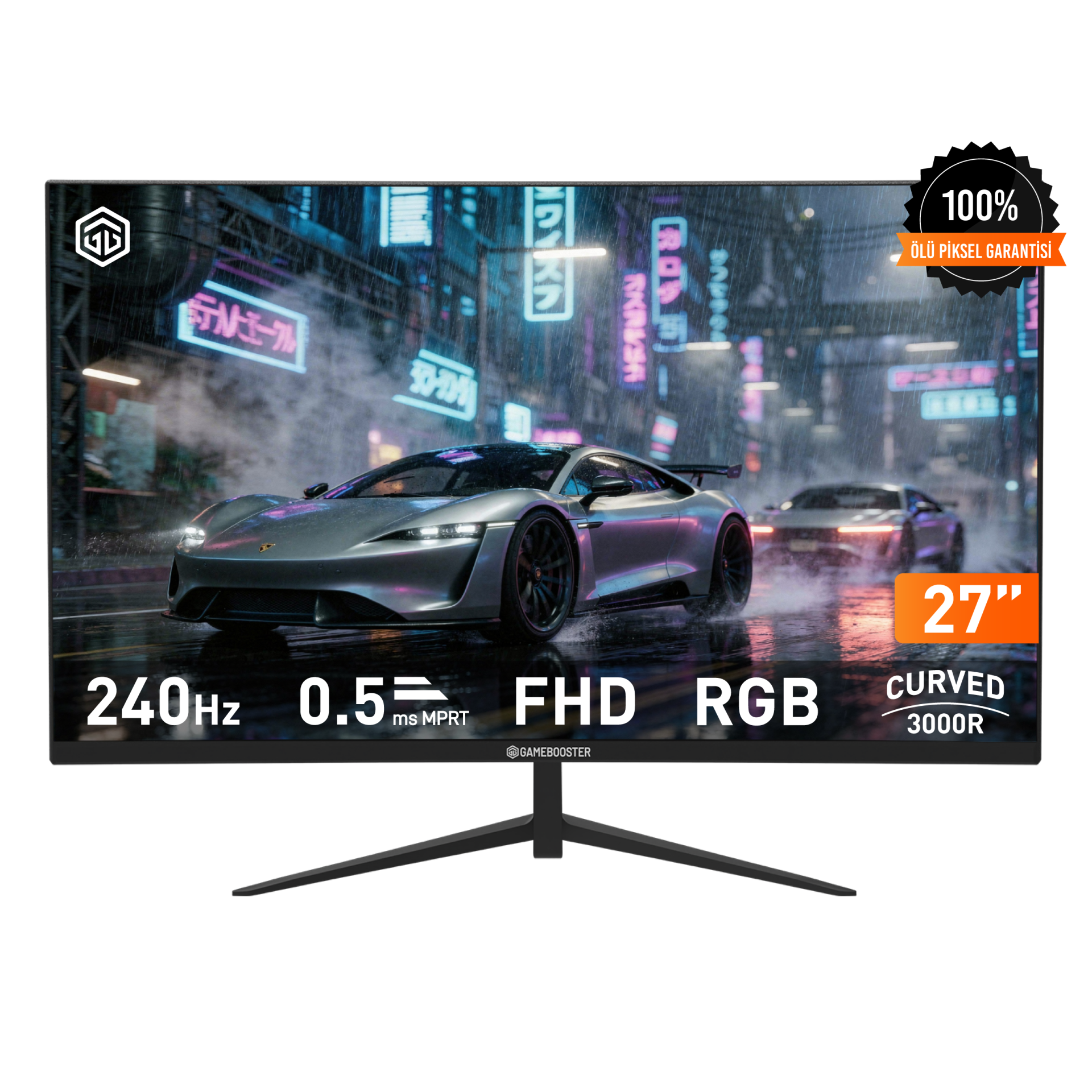GameBooster LYRIS FF24 27'' 240Hz FHD VA Panel 0.5ms HDMI+DP HDR RGB Curved Gaming Monitör