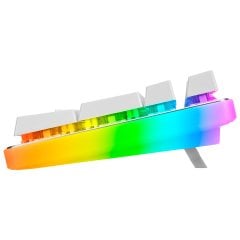 GameBooster G918 Fire Storm RGB Aydınlatmalı Kırmızı Sw. Mekanik Beyaz Oyun Klavyesi