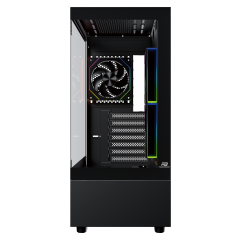 PowerBoost PB-X9032B 650w 80+ Bronze ATX APFC 3*ARGB PWM Fan Mid ATX SeaView Gaming Siyah Kasa