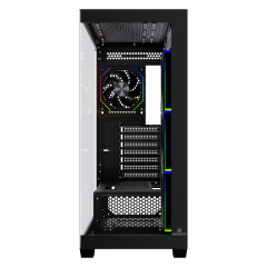 GameBooster NYVRA FALCON 750w 80+ Bronze ATX APFC 3.1 PCI-E 5.1 4*ARGB PWM Fan ATX Tower SeaView Gaming Siyah Kasa
