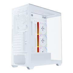 GameBooster NYVRA FALCON 750w 80+ Bronze ATX APFC 3.1 PCI-E 5.1 4*ARGB PWM Fan ATX Tower SeaView Gaming Beyaz Kasa