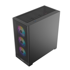 GameBooster MYSTRAL 750w 80+ Bronze APFC 3.1 PCI-E 5.1 4*ARGB PWM E-ATX ARGB Şerit Mesh Gaming Kasa
