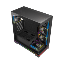 GameBooster NYVRA SYNC 850w 80+ Bronze APFC 3.1 PCI-E 5.1 5*ARGB PWM ARGB Şerit SeaView Gaming Kasa