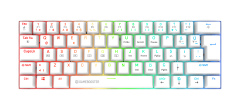 GameBooster Syma RGB Red 60M Switch Kablolu Beyaz Mekanik Gaming Klavye