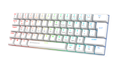 GameBooster Syma RGB Red 60M Switch Kablolu Beyaz Mekanik Gaming Klavye