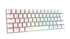 GameBooster Syma RGB Red 60M Switch Kablolu Beyaz Mekanik Gaming Klavye