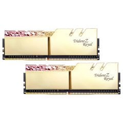 GSKILL Trident Z Royal Gold RGB DDR4-3200Mhz CL16 32GB (2X16GB) DUAL (16-18-18-38) 1,35V Bellek Kiti