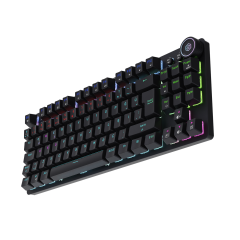 GameBooster Ryba Rainbow Blue Switch Triple Mode Siyah Mekanik Gaming Klavye