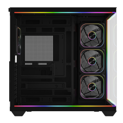 GameBooster NYVRA SYNC CORE 4*ARGB PWM ARGB Şerit SeaView Siyah Gaming Kasa (PSU YOK)