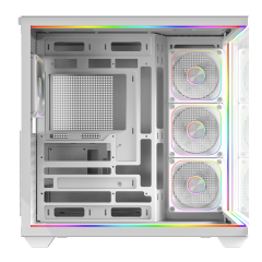 GameBooster NYVRA SYNC CORE 4*ARGB PWM ARGB Şerit SeaView Beyaz Gaming Kasa (PSU YOK)