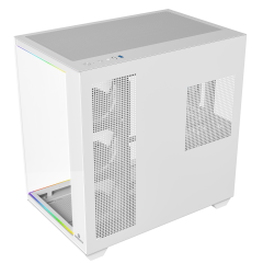 GameBooster NYVRA SYNC CORE 4*ARGB PWM ARGB Şerit SeaView Beyaz Gaming Kasa (PSU YOK)