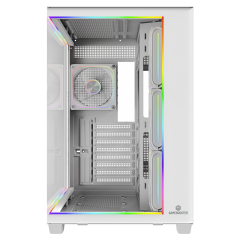 GameBooster NYVRA SYNC CORE 4*ARGB PWM ARGB Şerit SeaView Beyaz Gaming Kasa (PSU YOK)