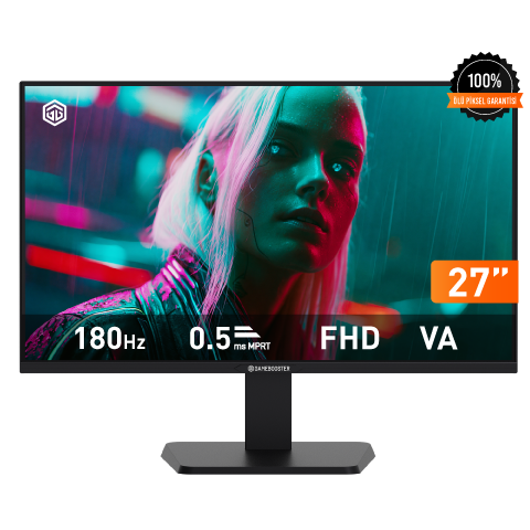 GAMEBOOSTER EDGE FF18 27'' 180HZ FHD 0.5ms VA Panel HDMI+DP HDR Flat Gaming Monitör