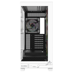 GameBooster NYVRA ULTRA Type-C 4*ARGB PWM Fan ATX Tower SeaView Siyah&Beyaz Gaming Kasa (No PSU)