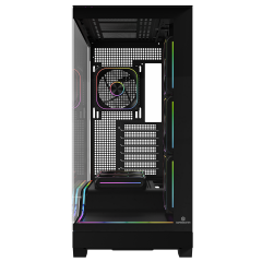 GameBooster NYVRA SYNC ELITE Type-C 6*ARGB PWM Fan ATX Tower ARGB Şerit SeaView Siyah Gaming (NO PSU