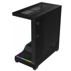 GameBooster NYVRA SYNC ELITE Type-C 6*ARGB PWM Fan ATX Tower ARGB Şerit SeaView Siyah Gaming (NO PSU