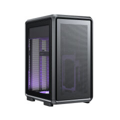 Cooler Master MasterFrame 400 ARGB TG 1x120 Micro ATX Alüminyum Siyah Mini Tower Kasa