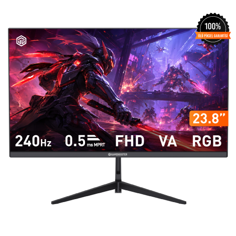 GameBooster RUVIE EF24 23.8'' 240Hz 0.5ms FHD VA 2*HDMI+DP HDR10 RGB Gaming Monitör