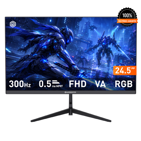 GameBooster RUVIE EF30 24.5'' 300Hz 0.5ms FHD VA 2*HDMI+2*DP HDR10 RGB Gaming Monitör
